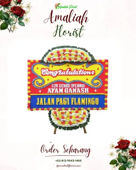 Sewa Papan Bunga Dekorasi Pernikahan Cibinong